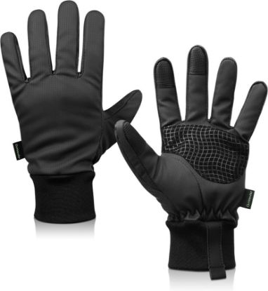 Picture of OnWander Winter Gloves - PU Leather Touchscreen - Black S